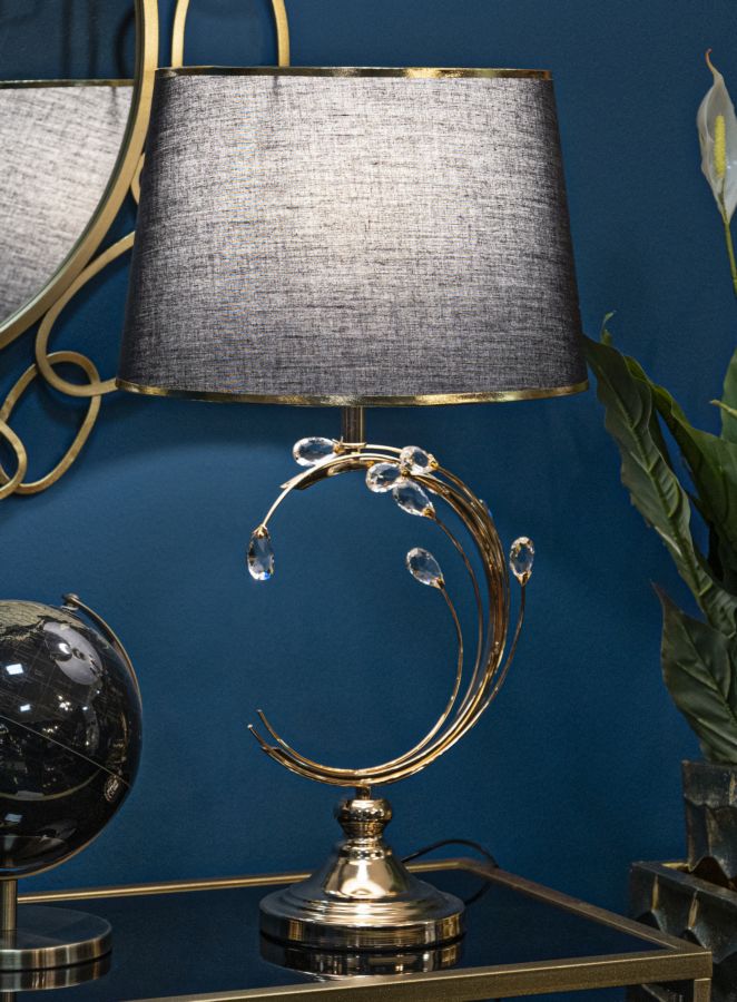 LAMPADA DA TAVOLO BRUXELLES CM Ø 36X65 stile GLAM - immagine 6