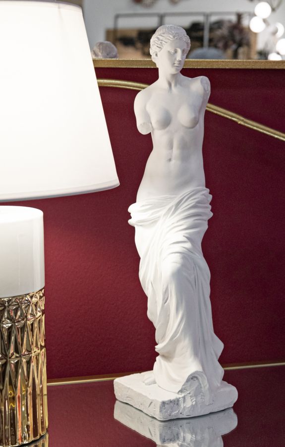 SCULTURA STATUA WOMAN CM 14X12X49 stile GLAM - immagine 7