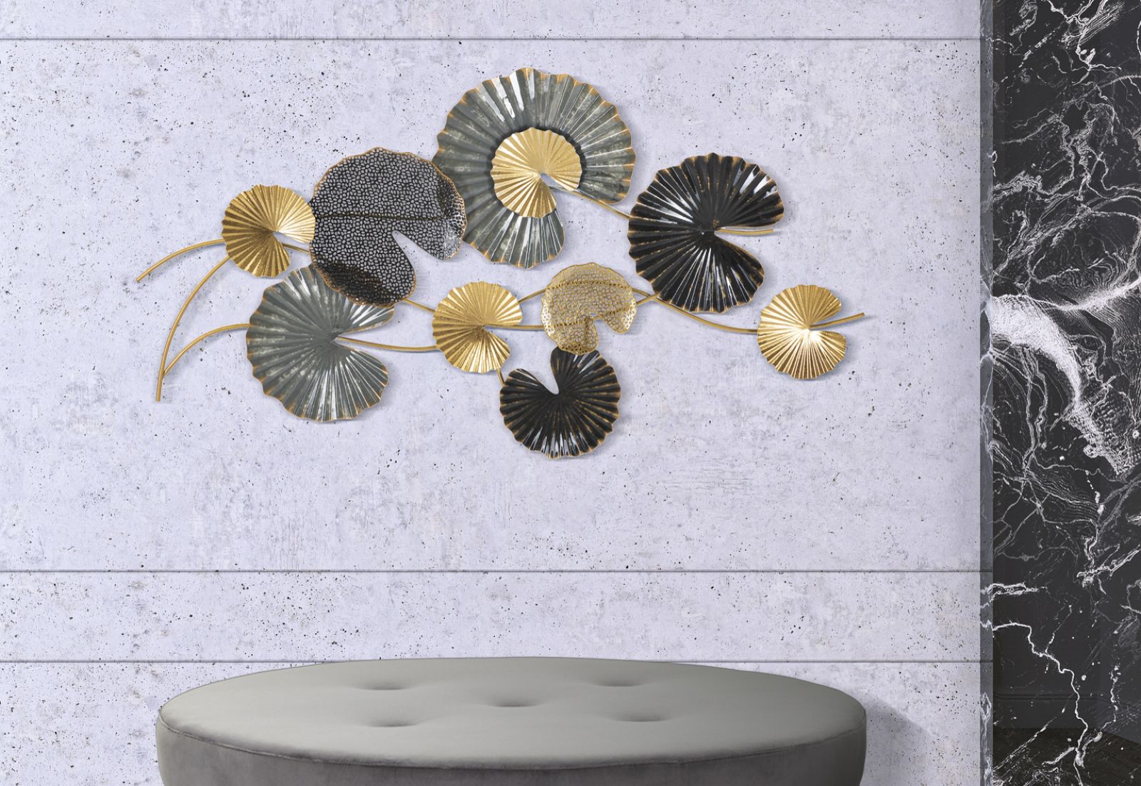 PANNELLO IN FERRO WEB -B- CM 105X4X56 stile GLAM - immagine 6