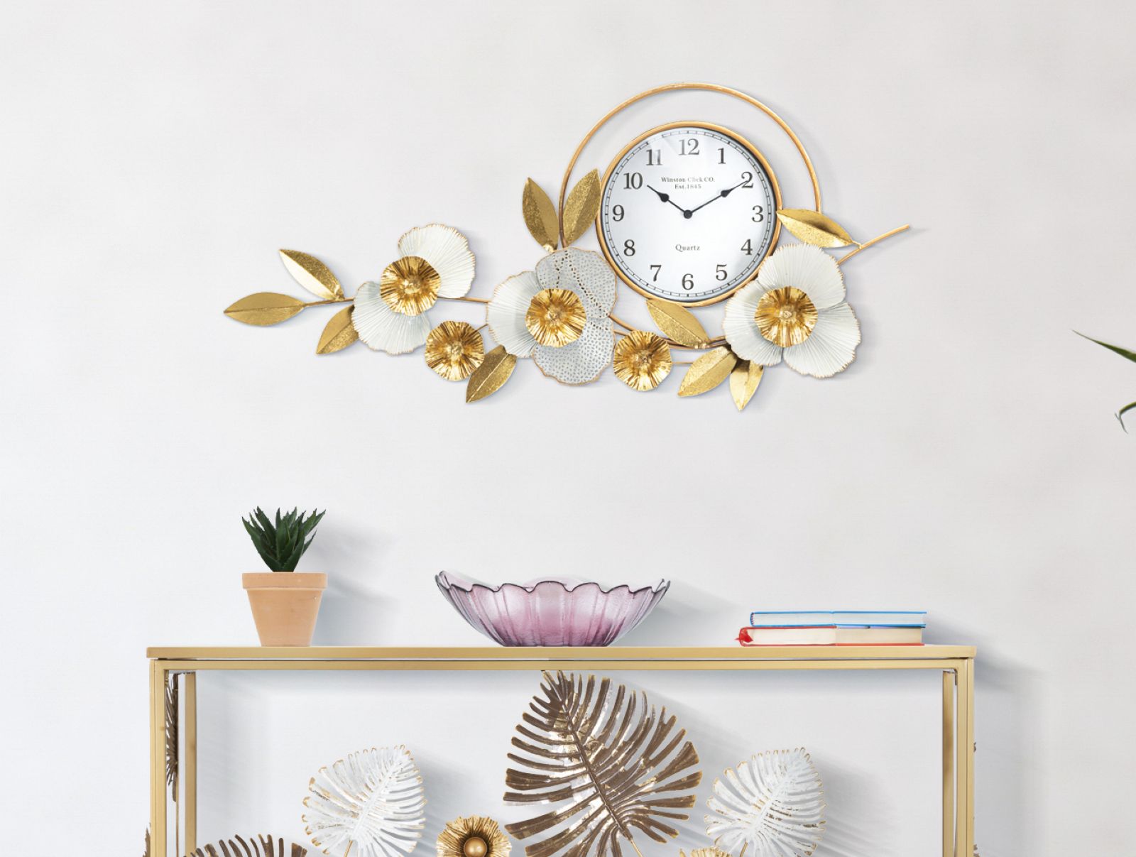 OROLOGIO DA MURO FLOW CM 92,5X8X45,5 stile GLAM - immagine 6