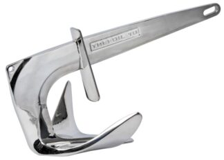 Osculati 01.120.10 Ancora Inox Trefoil 10 Kg Con Piastra musone di prua ancora trefoil con sistema di chiusura anti acqua