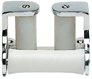 Osculati 01.345.00 Passacatena Ottone Cromato 3 Rulli musoni in alluminio e ottone