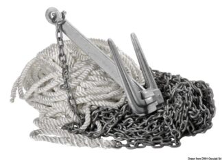 Osculati 01.710.03 Package Ancora Hall 8,8 Kg catene giunti ed accessori per ancoraggio