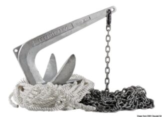 Osculati 01.800.01 Package Ancora Trefoil 7,5 Kg catene giunti ed accessori per ancoraggio