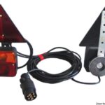 Osculati 02.023.12 Kit Luci Posteriori Fissaggio Magnetico+Triangoli accessori e ricambi elettrici per carrelli portabarche