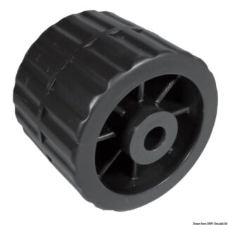 Osculati 02.031.10 Rullo Laterale Nero Ø 15 Mm accessori e ricambi per carrelli trasporto imbarcazioni