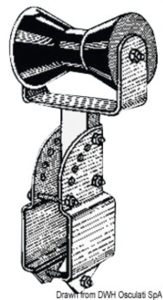 Osculati 02.040.56 Rullo Centrale Reggichiglia 100 Mm accessori e ricambi per carrelli trasporto imbarcazioni