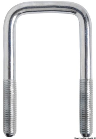 Osculati 02.040.85 Staffa Ad U 50 Mm accessori e ricambi per carrelli trasporto imbarcazioni