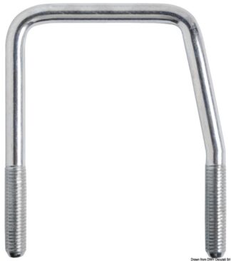 Osculati 02.040.87 Staffa Ad U 60 Mm accessori e ricambi per carrelli trasporto imbarcazioni