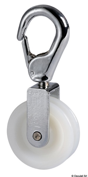 Osculati 03.305.01 Carrucola 50 Mm Con Moschettone carrucole e molle