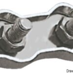 Osculati 04.512.03 Morsetti Inox Doppi 3 Mm impiombature accessori per sartie