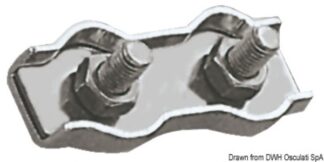 Osculati 04.512.08 Morsetti Inox Doppi 8 Mm impiombature accessori per sartie