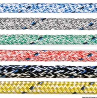 Osculati 06.423.06Ve Cima Marlow Doublebraid Marble Color Verde 6 Mm cime marlow