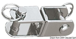 Osculati 08.071.08 Girella Inox Pesante 14 X 42 Mm grilli moschettoni