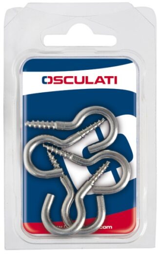 Osculati 09.034.01 Ganci Inox Vite 37 X 3,5 Mm (Blister 7 Pz) grilli moschettoni