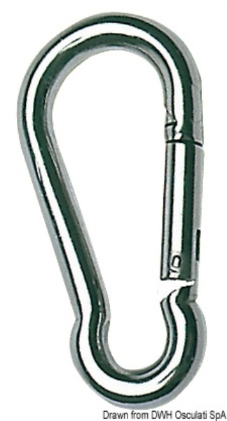 Osculati 09.187.14 Moschettone Inox 12 Mm grilli moschettoni