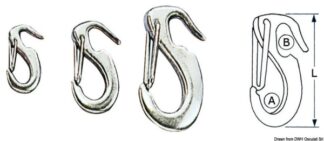 Osculati 09.963.02 Garroccio Inox Mm 65 grilli moschettoni