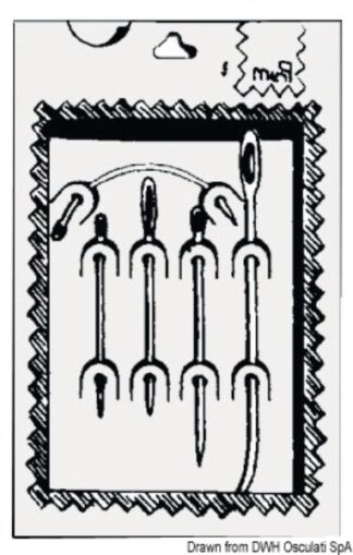 Osculati 131107 Set Aghi Per Vele occhioli bottoni coltelli