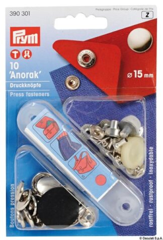 Osculati 390301 Serie 10 Bottoni Capote Prym bottoni occhioli ed accessori di fissaggio