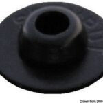 Osculati 10.314.52 Contropiastra In Plastica Stayput Press Nero bottoni occhioli ed accessori di fissaggio