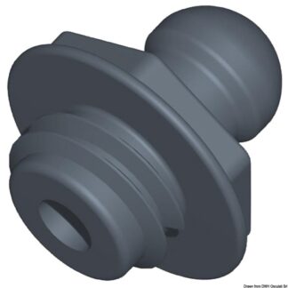 Osculati 10.340.02 Perno Filettato Corto/Corto Pallina Standard bottoni occhioli ed accessori di fissaggio