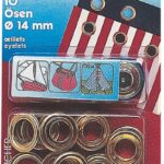 Osculati 541374 Occhioli 24 Occhioli Ottone 8,5 Mm bottoni occhioli ed accessori di fissaggio