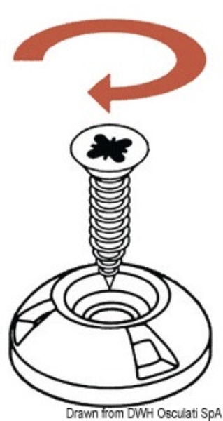 Osculati 10.447.01 Bottone Femmina Perfix Bianco bottoni occhioli ed accessori di fissaggio