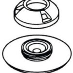 Osculati 10.448.01 Bottone Tessuto Perfix Bianco bottoni occhioli ed accessori di fissaggio