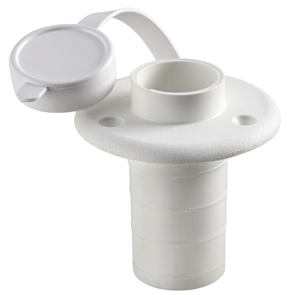 Osculati 11.000.03 Basetta Plastica Bianca Incasso Piano 2 Contatti luci 360 e aste luminose a led omologate rina per imbarcazioni fino a 50 m visibilita 2 nm