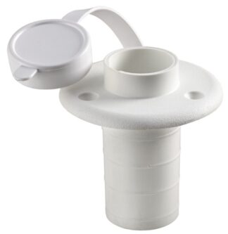 Osculati 11.000.01 Basetta Plastica Bianca Incasso Piano 3 Contatti luci 360 e aste luminose a led omologate rina per imbarcazioni fino a 50 m visibilita 2 nm