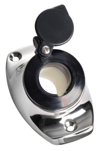 Osculati 11.000.10 Basetta Angolata A Incasso Inox Cappuccio Nero luci 360 e aste luminose a led omologate rina per imbarcazioni fino a 50 m visibilita 2 nm