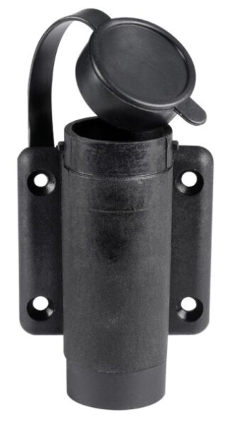 Osculati 11.000.18 Basetta Nylon Nera A Parete 2 Contatti luci 360 e aste luminose a led omologate rina per imbarcazioni fino a 50 m visibilita 2 nm