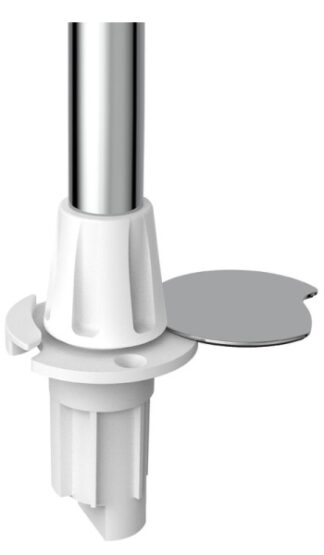 Osculati 11.039.66 Asta Evoled 360° Inox 100 Cm Base Flush luci 360 aste e combinati fino 12 m omologate rina e uscg