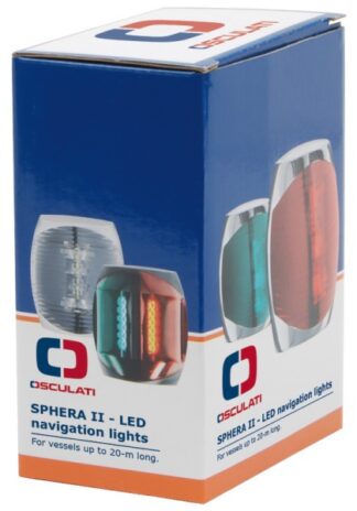 Osculati 11.060.15 Fanale Di Via Sphera Ii Bicolore Corpo Bianco luci fino a 20 m