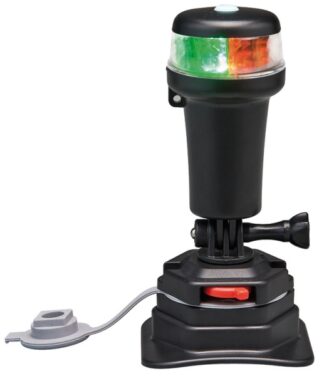 Osculati 11.090.12 Luce Di Via Bicolore Rossa/Verde Base Snodo Swivel luci di via fino a 12 metri