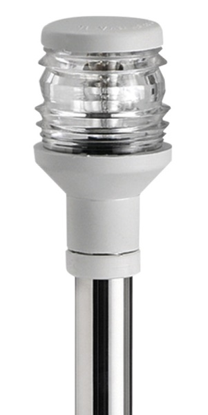 Osculati 11.127.04 Asta 60 Cm Abbattibile Fonda 360° Fanale Bianco luci 360 aste e combinati fino 12 m omologate rina e uscg