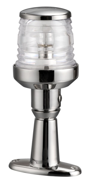 Osculati 11.132.02 Fanale Testa Albero Inox Con Basetta luci 360 aste e combinati fino a 20 m omologate rina e uscg