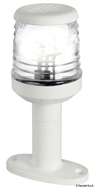 Osculati 11.132.89 Fanale 360° Led Con Basetta Bianco luci 360 e aste luminose a led omologate rina per imbarcazioni fino a 50 m visibilita 2 nm