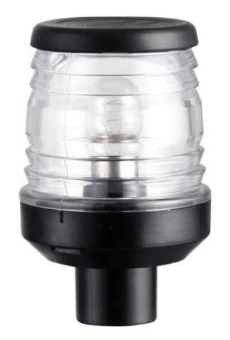 Osculati 11.133.03 Fanale Testa Albero 360° Con Codulo Nero luci 360 aste e combinati fino a 20 m omologate rina e uscg