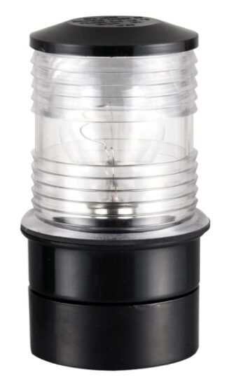 Osculati 11.134.00 Fanale Testa Albero Bianco/Nero 360° luci 360 aste e combinati fino a 20 m omologate rina e uscg