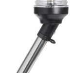Osculati 11.160.35 Asta Estraibile Fanale In Asse Nero 100 Cm luci 360 e aste luminose a led omologate rina per imbarcazioni fino a 50 m visibilita 2 nm