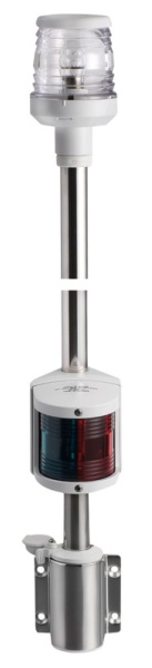 Osculati 11.167.02 Asta Combinata Parete 100 Cm Bianca luci 360 aste e combinati fino 12 m omologate rina e uscg