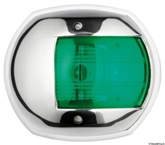 Osculati 11.411.72 Fanale Maxi 20 Inox Verde 12 V luci sphera design fino a 20 m omologate rina e uscg