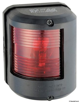 Osculati 11.417.01 Fanale U78 Rosso-Nero 12 V luci fino a 20 m