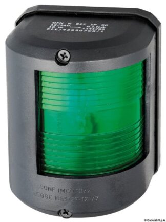 Osculati 11.417.02 Fanale U78 Verde-Nero 12 V luci fino a 20 m