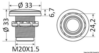 Osculati 13.183.13 Luce Di Cortesia Led Da Incasso Blu luci segnapasso e di cortesia in plastica