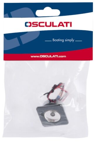 Osculati 13.185.13 Luce Cortesia A Led Quadrata Blu luci segnapasso e di cortesia in metallo