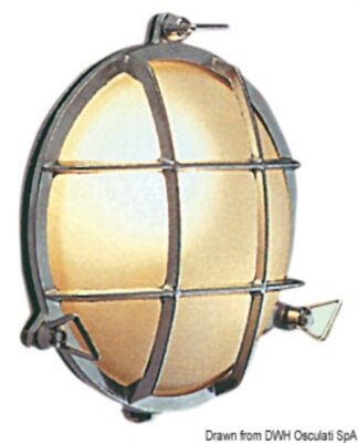 Osculati 13.202.89 Lampada Stagna Ottone Cromato luci stagne per pozzetti vani motore sale tecniche