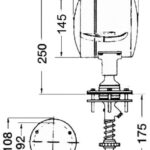 Osculati 13.242.13 Faro Comado Interno Led 12/24V 24W fari di profondita portatili e fissi