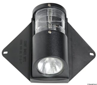 Osculati 13.243.86 Faro Utility Coperta + Luce Via 12 V fari illuminazione pozzetti ponti e fari crocetta